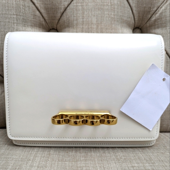 Alexander McQueen Handbags - Alexander McQueen Four-Ring Leather Satchel